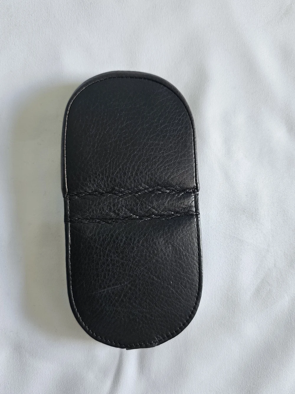Vintage Men's Black Leather Accessory Pouch